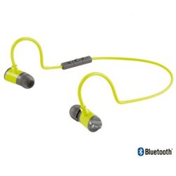 AURICULARES DEPORTIVOS POR BLUETOOTH NGS �RTICA SWING AMARILLO FLUOR - RADIO ACCI�N 10M - FUNCI�N MANOS LIBRES - RESISTENTES AL 