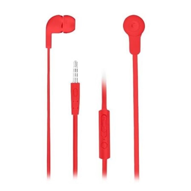 AURICULARES INTRAUDITIVOS NGS CROSS SKIP RED - DRIVERS 10MM - TECNOLOG�A VOZ ASSISTANT - 20-20HZ - 106DB - JACK 3.5MM - CABLE 1.