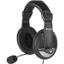 Auriculares NGS MSX9Pro/ con Micr�fono/ Jack 3.5/ Negros