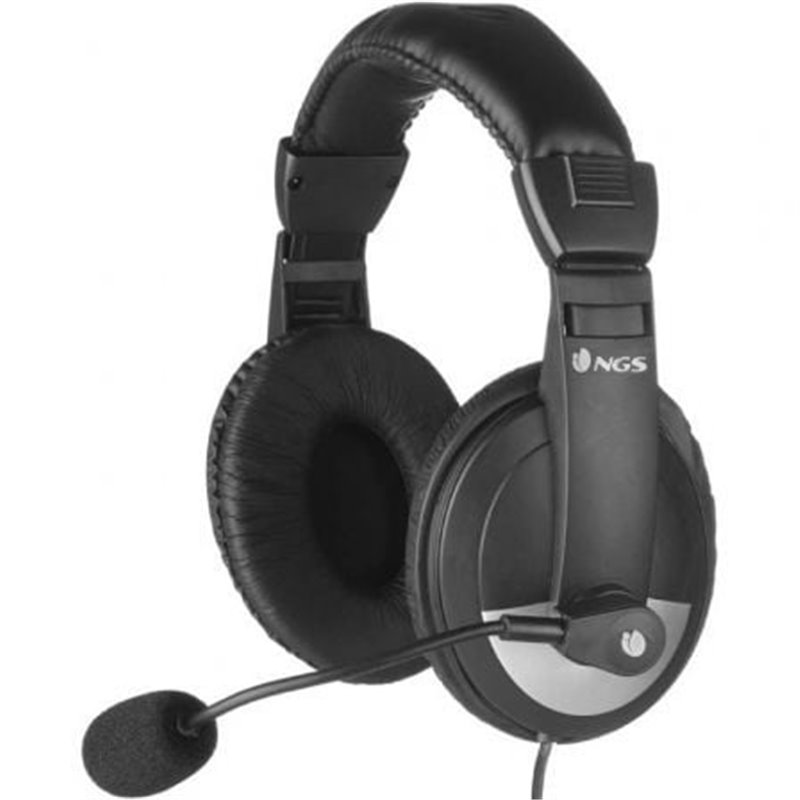 Auriculares NGS MSX9Pro/ con Micr�fono/ Jack 3.5/ Negros