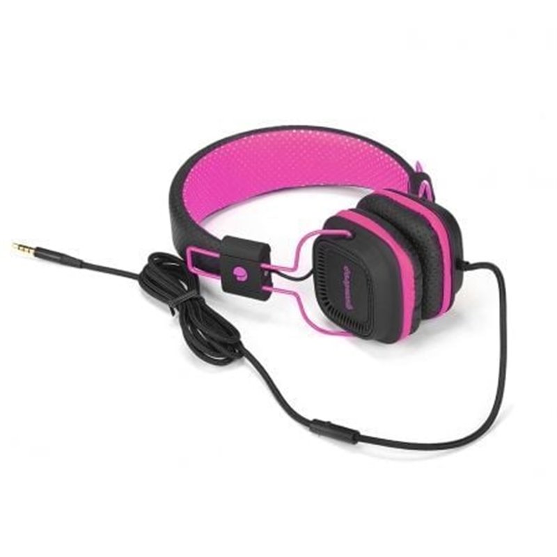 AURICULARES DIADEMA NGS PINK GUMDROP - EST�REO - MICR�FONO INTEGRADO - 20HZ-20KHZ - 98DB - CONEXI�N JACK 3.5 - CABLE 1.2M - ROSA