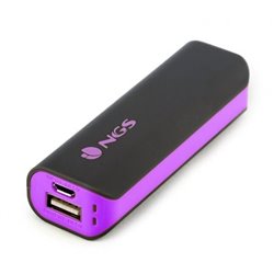 BATER�A EXTERNA UNIVERSAL NGS POWERPUMP 2200 GRAPE - 2200MAH - 5V/1A - CABLE MICRO USB