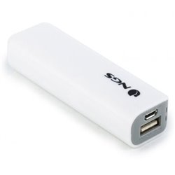 BATER�A EXTERNA UNIVERSAL NGS POWERPUMP 2200 WHITE - 2200MAH - 5V/1A - CABLE MICRO USB