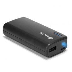 BATER�A EXTERNA UNIVERSAL NGS POWERPUMP 4000 BLACK - 4000MAH - 5V/1A - CABLE MICRO USB - COLOR NEGRO