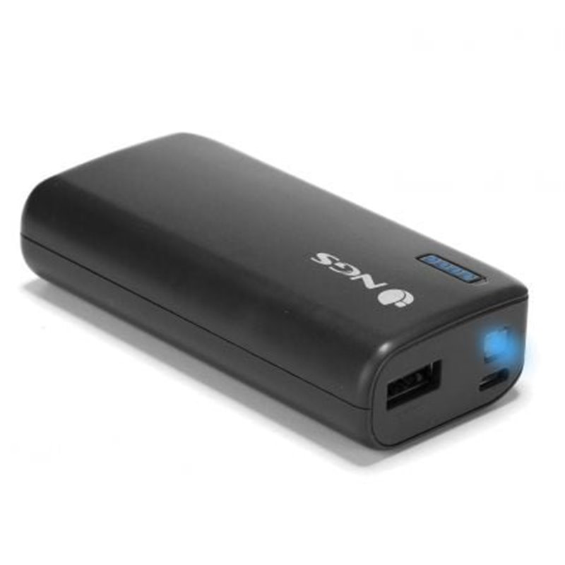 BATER�A EXTERNA UNIVERSAL NGS POWERPUMP 4000 BLACK - 4000MAH - 5V/1A - CABLE MICRO USB - COLOR NEGRO