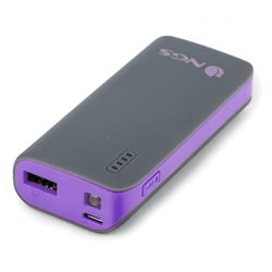 BATER�A EXTERNA UNIVERSAL NGS POWERPUMP 4000 GRAPE - 4000MAH - 5V/1A - CABLE MICRO USB - COLOR NEGRO