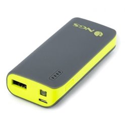 BATER�A EXTERNA UNIVERSAL NGS POWERPUMP 4000 LEMON - 4000MAH - 5V/1A - CABLE MICRO USB - COLOR NEGRO Y AMARILLO