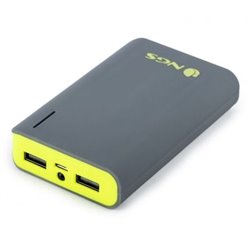 BATER�A EXTERNA UNIVERSAL NGS POWERPUMP 6600 LEMON - 6600MAH - 2 PUERTOS USB (1X USB 5V/1A - 1X USB 5V/2A) - FUNCI�N LINTERNA - 