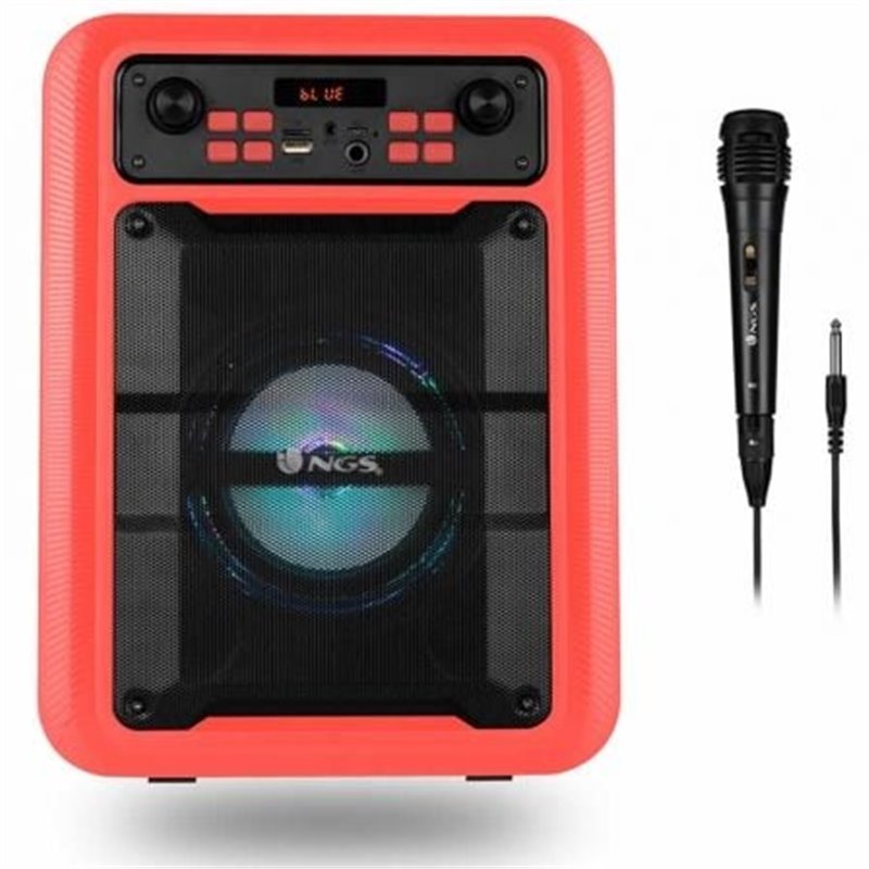 Altavoz con Bluetooth NGS Roller Lingo/ 20W/ 1.0/ Rojo