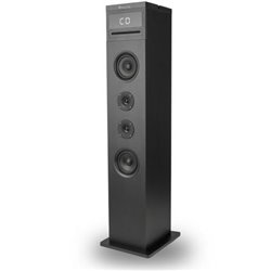 TORRE DE SONIDO 2.1 CON CARGADOR INALAMBRICO NGS SKYGAZER - 120W - BT - 1*WOOFER - 2*TWEETER - USB/AUX IN - REPRODUCTOR CD - MAN