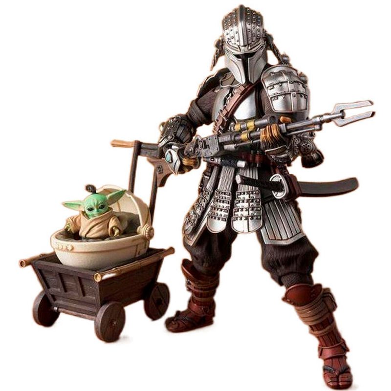 Figura Ronin Mandalorian Beskar Armor & Grogu Star Wars 18cm