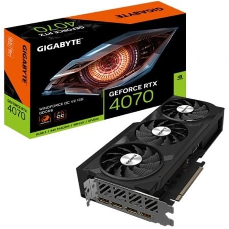 Tarjeta Gr�fica Gigabyte GeForce RTX 4070 WindForce OC V2 12G/ 12GB GDDR6