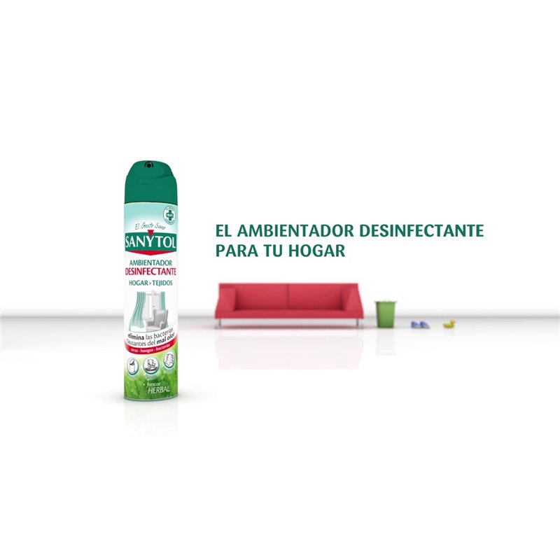 SANYTOL Ambientador desinfectante para hogar y tejidos 300 ml