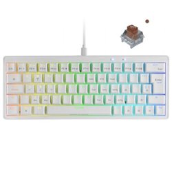 Teclado Gaming Mec�nico Mars Gaming MKMINIPRO/ Switch Marr�n/ Blanco