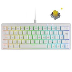 Teclado Gaming Mec�nico Mars Gaming MKMINIPRO/ Switch Amarillo/ Blanco