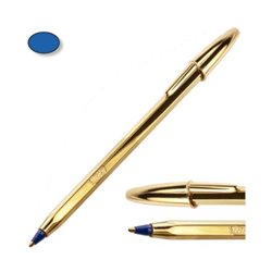 Bol�grafo Bic cristal Shine Oro tinta azul 1,0 mm.