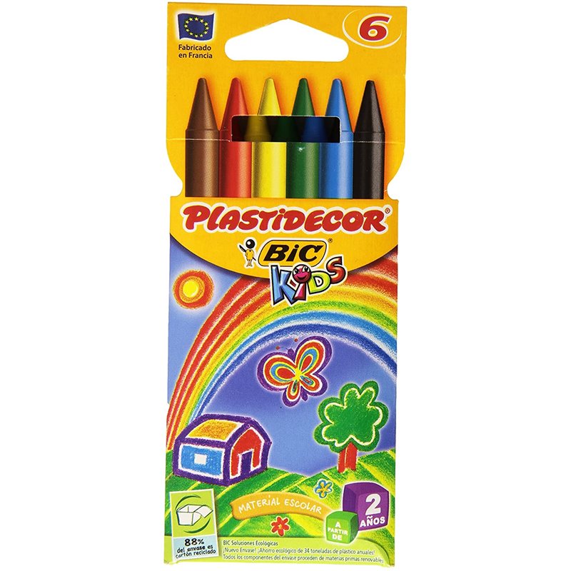 PLASTIDECOR KIDS 6 COLORES