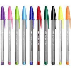 Bol�grafos BIC Cristal Punta Ancha (1,6 mm) x 10 unidades