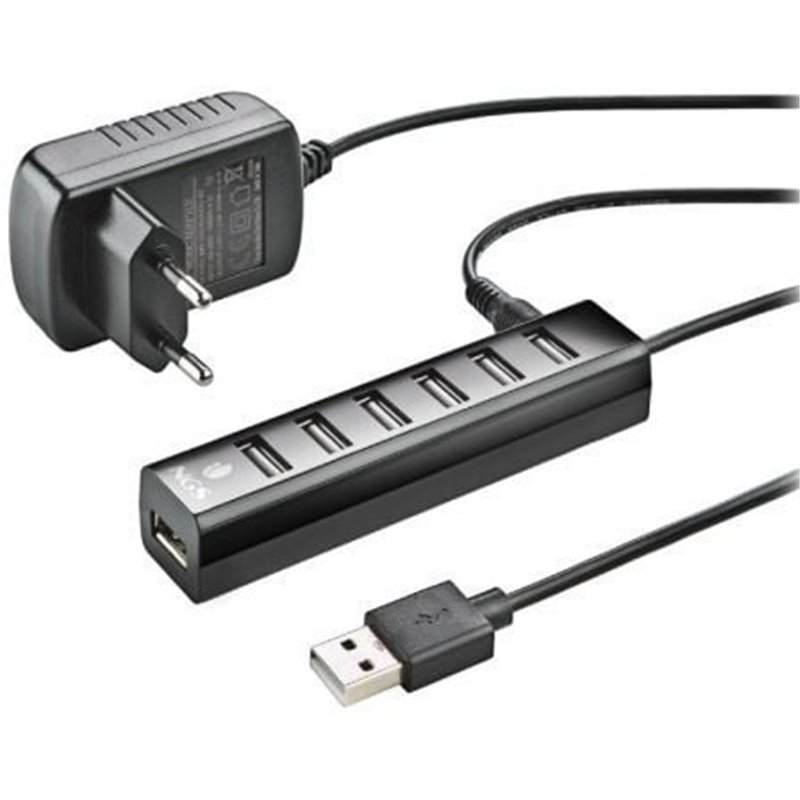 Hub USB 2.0 con Alimentaci�n Externa NGS IHUB7 Tiny/ 7xUSB