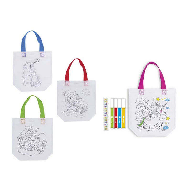 BOLSA PARA COLOREAR + 4 ROTULADORES