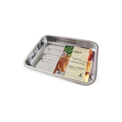 Bandeja horno inox 40 cm asas abatibles