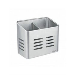 ESCURRE CUBIERTOS INOX DOBLE 16X9X13.5CM