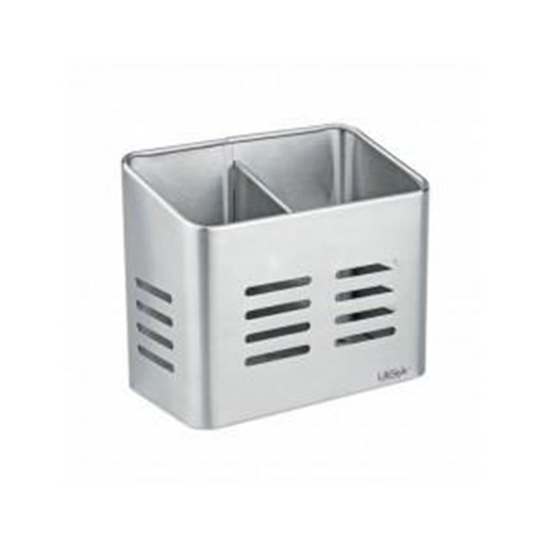 ESCURRE CUBIERTOS INOX DOBLE 16X9X13.5CM