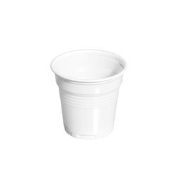 VASO PLASTICO BLANCO CAFE 100cc x100uni.