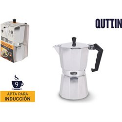 CAFETERA ALUMINIO 9 SERVICIOS INDUCCIÓN QUTTIN