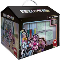 SET PAPELERIA CASA MONSTER HIGH 20PZS