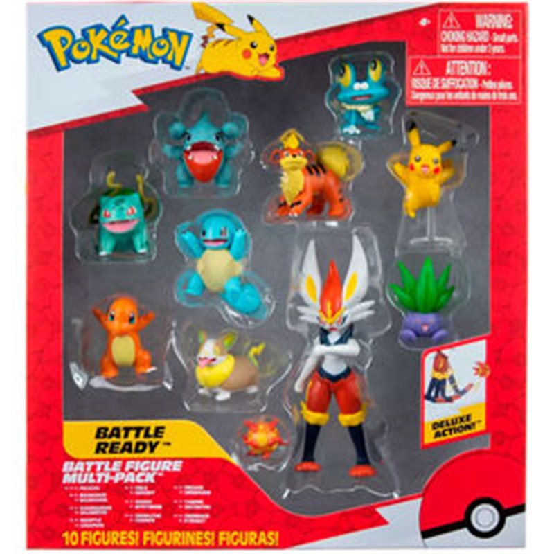 BLISTER 10 FIGURAS BATTLE READY POKEMON