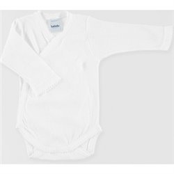 BODY CRUZADO M/LARGA PERLE BLANCO TALLA 3