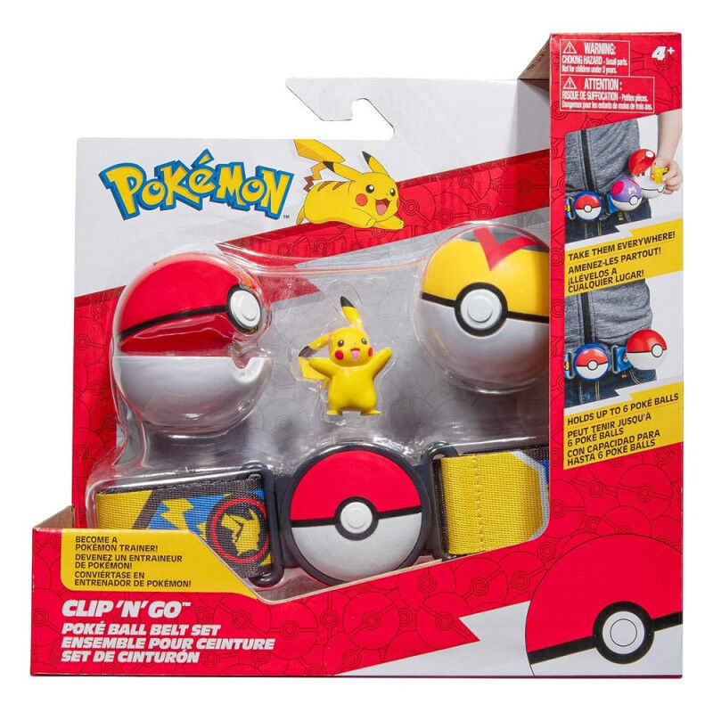 Set Cinturon Poke Ball Pikachu Pokemon