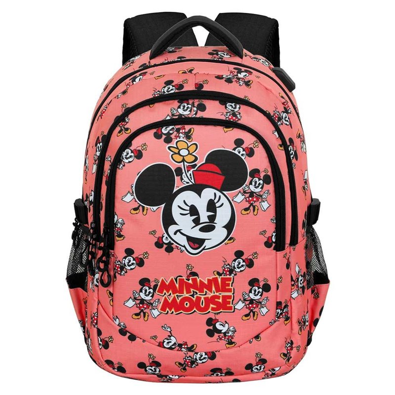 Mochila Plus Aqua Minnie Disney 44cm