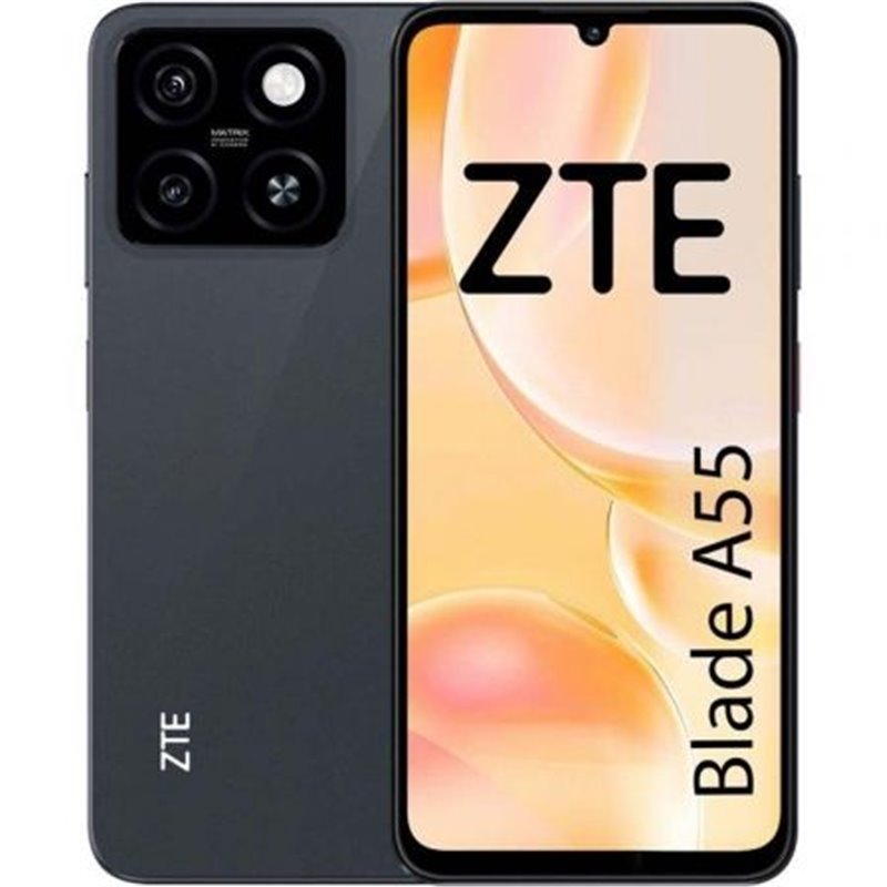 Smartphone ZTE Blade A55 4GB/ 128GB/ 6.75"/ Negro