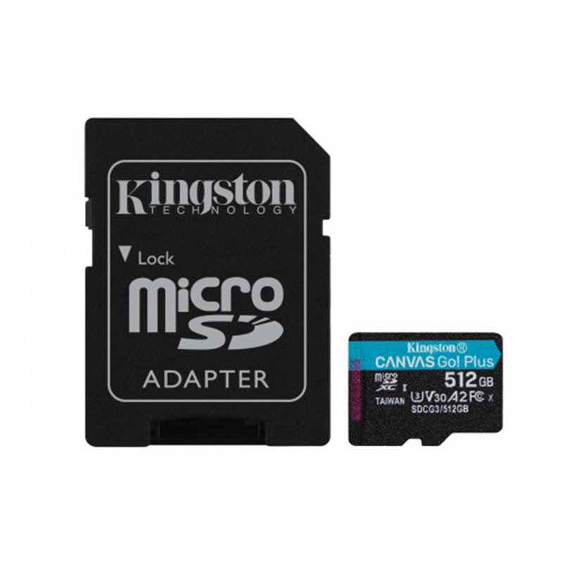 Kingston Technology Canvas Go! Plus memoria flash 512 GB MicroSD Clase 10 UHS-I