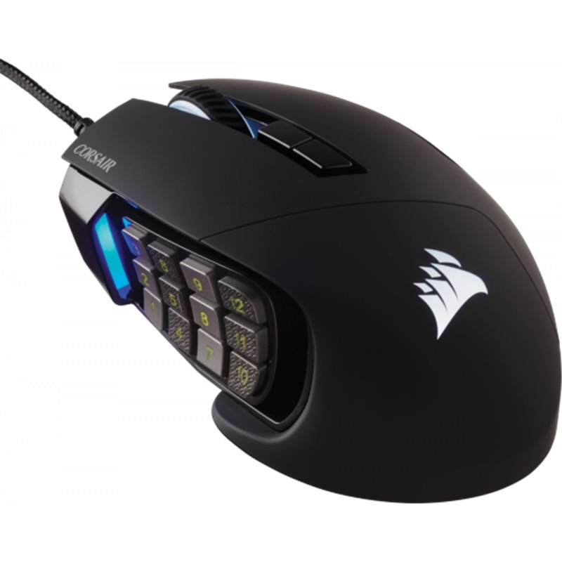 Corsair Scimitar RGB Elite ratón mano derecha USB tipo A Óptico 18000 DPI