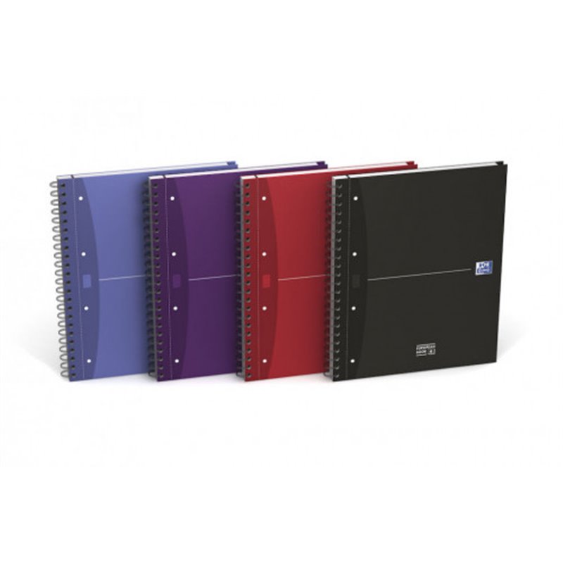 CUADERNO EUROPEANBOOK 4 TAPA EXTRADURA A4+ 120 HOJAS 5X5 COLORES SURTIDOS ESSENTIALS OXFORD 100104738