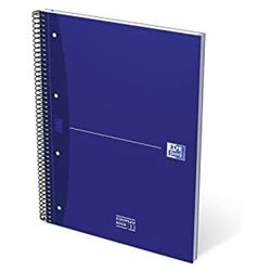 CUADERNO EUROPEANBOOK 1 TAPA EXTRADURA A4+ 80 HOJAS 5X5 COLOR AZUL ESSENTIALS OXFORD 100430421