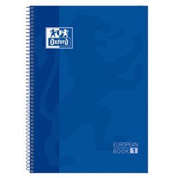 CUADERNO EUROPEANBOOK 1 TAPA EXTRADURA A4+ 80 HOJAS 5X5 COLOR AZUL OSCURO OXFORD 100430197