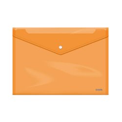 SOBRES POLIPROPILENO BROCHE NARANJA FOLIO APAISADO 335X235 DOHE 91478