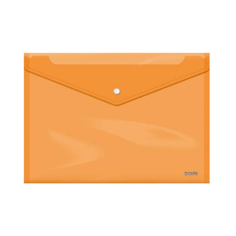 SOBRES POLIPROPILENO BROCHE NARANJA FOLIO APAISADO 335X235 DOHE 91478