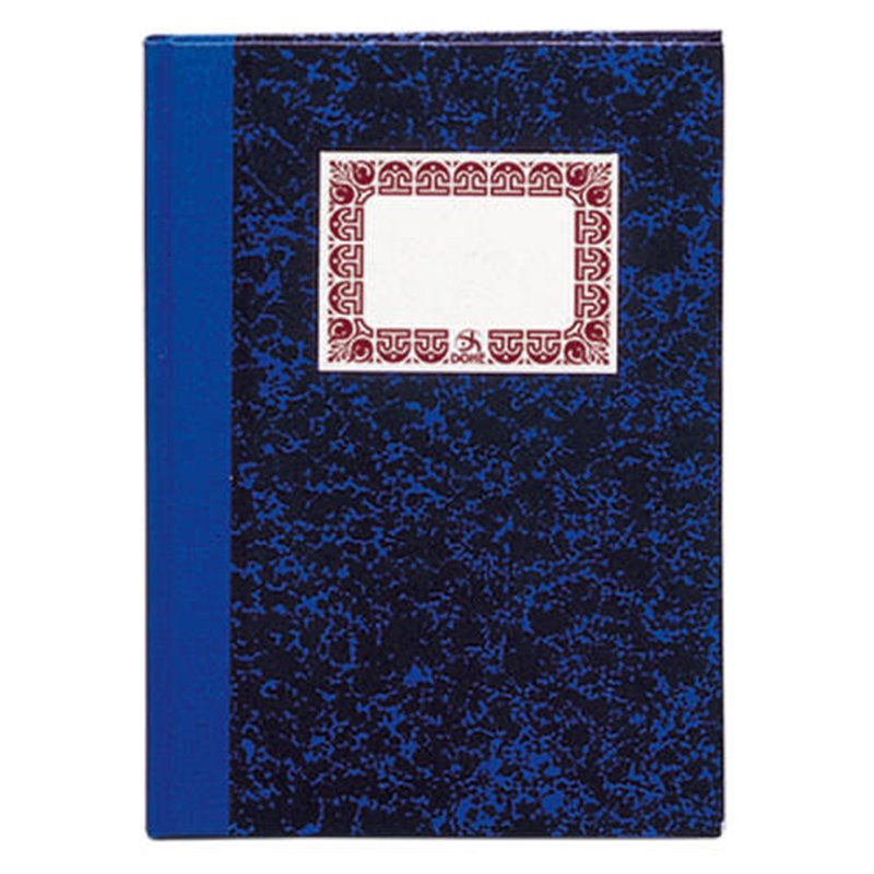 CUADERNO CARTONÉ CONTABILIDAD RAYADO HORIZONTAL AZUL FOLIO NATURAL 100 HOJAS DOHE 09950