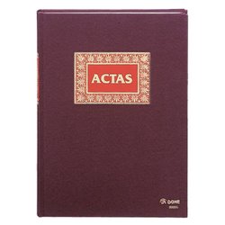 LIBRO DE ACTAS ACTAS FOLIO NATURAL 100 HOJAS NUMERADAS DOHE 09905