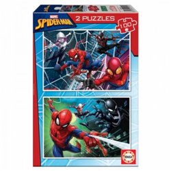 PUZZLE 2x100 SPIDER-MAN DE 6-8 AÑOS EDUCA BORRAS 18101