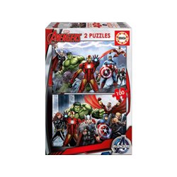 PUZZLE 2x100 AVENGERS DE 6-8 AÑOS EDUCA BORRAS 15771