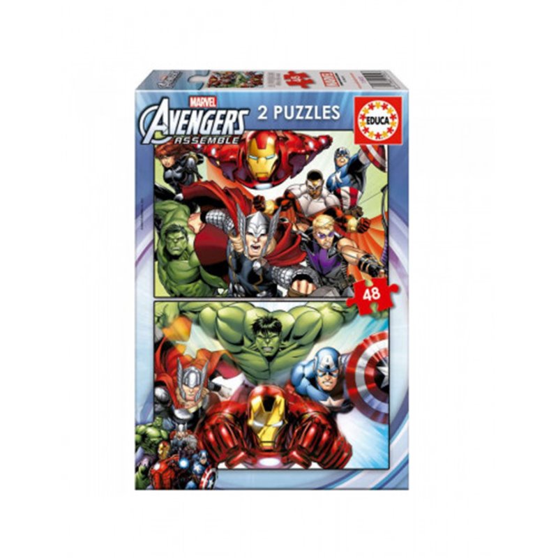 PUZZLE 2x48 AVENGERS DE 3-6 AÑOS EDUCA BORRAS 15932