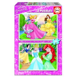 PUZZLE INFANTIL 2x20 PRINCESAS DISNEY DE 3-5 AÑOS EDUCA BORRAS 16846