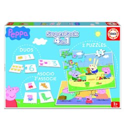 JUEGO EDUCA SUPERPACK PEPPA PIG +3 AÑOS EDUCA BORRAS 16229