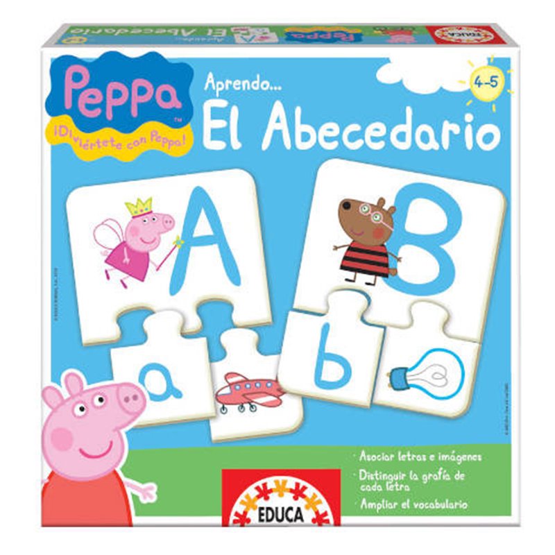 JUEGO APRENDO EL ABECEDARIO PEPPA PIG DE 4-5 AÑOS EDUCA BORRAS 15652